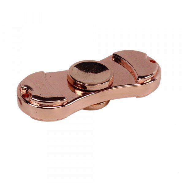 Wholesale Dual Aluminum Fidget Spinner Stress Reducer Toy for ADHD and Autism Adult, Child (Glossy Gold)